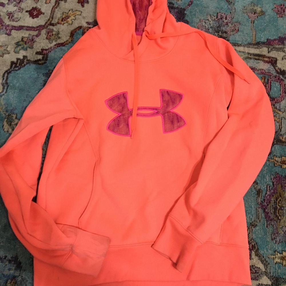 Under Armor Orange Cold gear hoodie